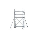 Matis�re - echafaudage roulant acier - hauteur de plateforme : 1. 70m - hauteur de travail max. : 3. ...