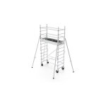 Matis�re - echafaudage roulant aluminium - hauteur de travail max 5. 00m - tos318l
