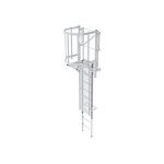 Matis�re - echelle � crinoline de 2. 80m � 3. 10m avec porte de condamnation - cs31 - cspc