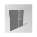 Matis�re - echelle � crinoline acier galvanis� - hauteur � franchir 1. 50 � 1. 96m - crino - st - ag ...