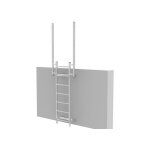 Matis�re - echelle fixe sans crinoline - hauteur de b�timent 1. 25m - cs / fsc / 125