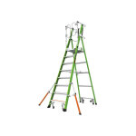 Matis�re - echelle isolante 8 marches - hauteur max. de travail 4. 30m - lig - 19708