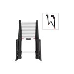Matis�re - echelle t�lescopique 4. 10m avec stabilisateurs et �carteur de fa�ade - hauteur de travail ...