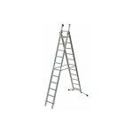 Facal - echelle transformable 2 plans 6 + 7 barreaux - longueur max. 3. 60m - sol plat ou irrgulier ...