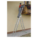 Matis�re - echelle transformable 3 plans 3x9 barreaux - longueur max. 5. 69m - sol plat - 7609