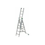 Matisre - echelle transformable 3 plans 7 + 8 + 8 barreaux - longueur max. 5. 65m - sol plat ou irrgulier ...