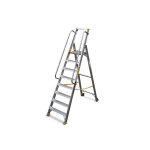 Matis�re - escabeau 9 marches grande plateforme - hauteur max. de travail 3. 90m - 9309 - r