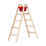 Matisre - escabeau bois 2x10 marches - hauteur atteignable 3. 75m - 71499 / 2x10