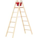 Matis�re - escabeau bois 2x6 marches - hauteur atteignable 3. 00m - 71499 / 2x6