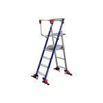 Matis�re - escabeau de rayonnage 4 marches - hauteur de travail max. 2. 94m - 614914