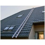 Matis�re - kit echelle de couvreur - 5. 00m de long (2m + 3m) - 20 barreaux - id�al pour monter sur les ...