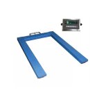 P�se palette manuel 1t - balance � haute pr�cision 0, 1% - transportable - fourches 1210x850mm - nd1000 ...