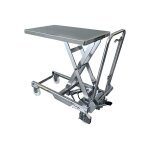 Matis�re - plateforme de levage inox - plateau 700x450mm - charge max 150kg - hauteur max 733mm - agroalimenta ...