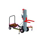 Matisre - potence de levage mobile  fourches inverses - leve max 5m - charge 200kg - manutention ...
