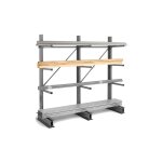 Rayonnage direct - rack cantilever 3 niveaux - 1 cot - module de dpart : 2000x1000x800mm - raycan / ...