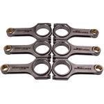 Maxpeedingrods - 6pcs connecting rods conrod for bmw m20 m20b27 325e 2. 7l 6cyl con rod bielles