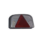 Maxter ? feu � led 7 fonctions pour remorque ? tension 12v ? cabochon transparent ? entraxe de fixation ...