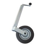 Roue jockey - diamètre 48 mm - capacité 130 kg - tube circulaire et galet plein Roue jockey - diamètre 48 mm - capacité 130 kg - tube circulaire et galet plein