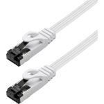 Maxtrack ti55 - 1, 5l rj45 c�ble r�seau, c�ble patch cat 8. 1 u / ftp 1. 5 m blanc plat 1 pc(s) s343653 ...