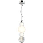 Maytoni - collar abat - jour en verre de plafonnier  led chrom intgr  collier moderne