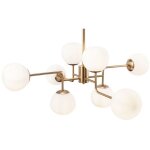 Maytoni - erich suspension de plafond globe en laiton, 8 lumi�res, e14