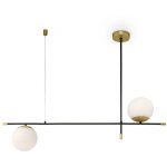 Maytoni - nostalgia modern nostalgia 2 light matt gold plafonnier abat - jour en verre Maytoni - nostalgia modern nostalgia 2 light matt gold plafonnier abat - jour en verre