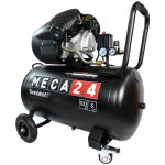 Meca24 - compresseur bicylindre 3cv - cuve 100l - compresseur � air - 2200w - pression 8 bars - d�bit ...