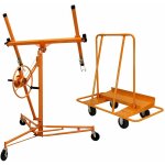 L�ve plaques l�ve panneaux de platre placopl�tre 3. 5m 68kg construction pose � sec aide montage & chariot ...
