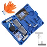 Swanew mèche pneu crevaison73pcs, kit de réparation pneu bleu, pour voitures, moto, tracteur, jeep, vtt, ... Swanew mèche pneu crevaison73pcs, kit de réparation pneu bleu, pour voitures, moto, tracteur, jeep, vtt, ...