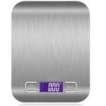 Mediawave store - balance cuisine electronique alimentaire affichage lcd num�rique 5kg acier inox.
