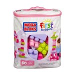 Megabloks first builders - sac medium rose - 60 blocs