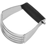 M�langeur � pate multi - usages 5 lames en acier inoxydable - p�trisseur manuel de cuisine, p�tisserie ...