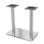 Piétement de table double colonne en acier inoxydable, environ 70 x 40 x 72 cm - peut être combiné avec ... Piétement de table double colonne en acier inoxydable, environ 70 x 40 x 72 cm - peut être combiné avec ...