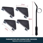 Melko set de transport de meubles 5 pices lve - meubles duro aide mobile au dmnagement roulettes ...