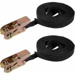 Memkey - 10mx25mm sangle arrimage cliquet sangles cargo 250kg charge travail 2pcs