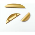 Lot de 2 poign�e de tiroir de cuisine poign�e de porte poign�e en alliage de zinc mat�riel dor� moderne ...