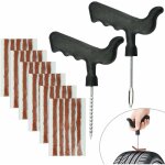 Memkey - 30 pcs m�che r�paration pneu en caoutchouc naturel m�che pneu voiture 6mm10cm kit r�paration ...
