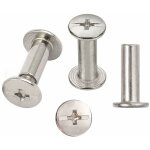 Starlight - 30 sets chicago reliure vis, reliure  vis de reliure nickele 5 mm x 15 mm, ton argent