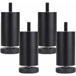 4 pi�ces pieds de meubles reglables pieds de meubles en alliage d'aluminium meubles jambes ronde m�tal ...