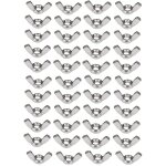 Memkey - 50 x 304 jeu d'�crous � oreilles en acier inoxydable m6 (1 / 4 pouce) �crou papillon mat�riel ...