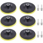 6 pcs 5 pouce 125mm assiette de pon�age avec m14 mandrin plateau de pon�age pour perceuse, meuleuse d'angle ...