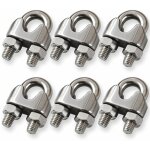 Memkey - lot de 6 serre - c�bles m10 de 9, 5 mm en acier inoxydable 304