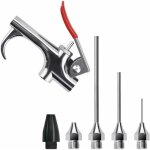 Kit de pistolet � air avec 5 buses interchangeables, pistolet � air comprim� en alliage de zinc kit soufflette ...