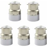 Memkey - paquet de 5 convertisseurs de douille d'ampoule b22 � e14 douille de douille b22 passer au support ...