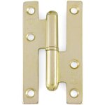 Charnire en laiton r. 403 - 14mm gauche - charnire de porte de passage  lame droite modle 403 noeud ...