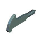 Mentonnet � vis pour verrou 144 ac brut monin m144a0