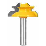 Menuiserie fraises 45 degr� de verrouillage mitre toupie 8 � 1 - 1 / 2 pouce queue en bois fraisage outil ...