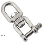 Merillon manilles chanes d'ancrage d'amarrage connecteur pivotant en 304 inox pour bateau marine - 8mm ...