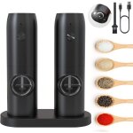 Mertturm moulin � poivre �lectrique rechargeable, moulins sel poivre automatique avec lumi�re led blanche, ...