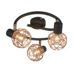 Mesh - spot plafond, plafonnier - 3 lumière - ø 450 mm - cuivre - design, moderne - éclairage intérieur ... Mesh - spot plafond, plafonnier - 3 lumière - ø 450 mm - cuivre - design, moderne - éclairage intérieur ...
